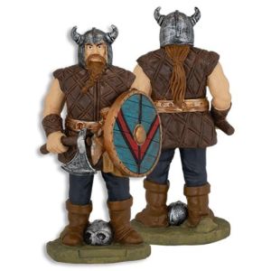 Guerrero Vikingo Tole10 Hacha. H.16 cm 39757.