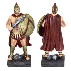 Figura Guerrero Griego Tole10. H. 12 cm 39775.