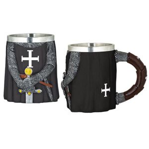 Taza Templaria Ornamento Negro / Colecc 39823 Tole10.