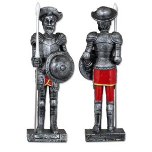 Quijote Resina con Chapa. 13,2 cm 39844 Tole10.