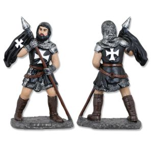 Templario Negro Resina. Lanza. 17 cm 39894 Tole10.