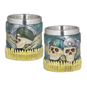 Chupito Tole10 "army Skull". T. 6,5 cm 39908.