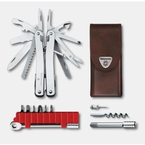 NAVAJA VICTORINOX SWISS TOOL SPIRIT X PLUS RATCHET F/PIEL LL.CARRACA 3.0236.L