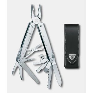 NAVAJA VICTORINOX SWISS TOOL, FUNDA DE CUERO 3.0327.L