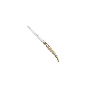 Navaja Cudeman estilete 404-A hoja de acero 420 de 7 cm y empuñadura de Cuerno de toro de 8 cm