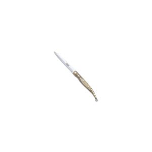 Navaja Cudeman estilete 406-A hoja de acero 420 de 5,5 cm y empuñadura de Cuerno de toro de 6,5 cm