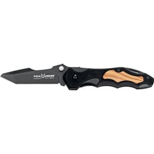 Navaja italiana Fox CHINOOK 474 ZW con hoja de acero Böhler N690Co de 8 cm y empuñadura de madera de ziricote de 11 cm