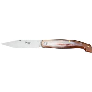 Navaja italiana FOX NURAGUS 564/27 con hoja de acero 420C de 11,5 cm y empuñadura de cuerno de toro de 15,5 cm