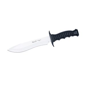 Compra aquí tu Cuchillo Muela 85-181 con hoja de acero 420H de 17 cm y empuñadura de goma y zamak negro de 11 cm., ¡Somos su tienda en Albacete!
