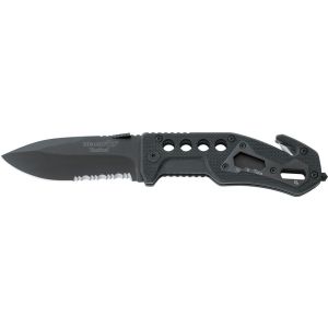 Navaja Blackfox BF-115 con hoja de acero AISI 440 de 9 cm y empuñadura de G-10 Negro de 11.8 cm