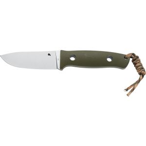 Navaja BlackFox VESUVIUS BF-710 D2 OD con hoja de acero D2 de 10.5 cm y empuñadura de G-10 verde de 11.5 cm