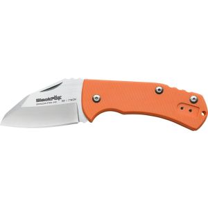 Navaja BlackFox NIDHUG BF-714 OR con hoja de acero AISI 440 de 7.5 cm y empuñadura de G-10 naranja de 9.5 cm