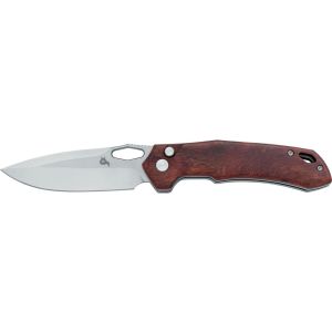 Navaja BlackFox Atros BF-770 WD con hoja de acero VG10 de 8.5 cm y empuñadura de madera de sandalo de 11.5 cm