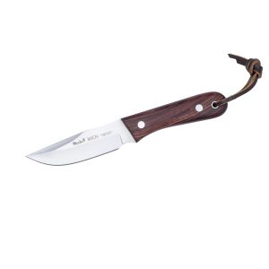 Muela Cuchillo BISON-9NL hoja de acero MoVa de 9 cm y empuñadura de palo violeta.