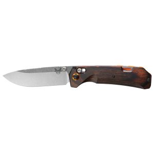 Navaja Benchmade Grizzly Creek  15062 con hoja de acero Acero CPM S30V de 8.8 cm y empuñadura de Madera de 11.0 cm