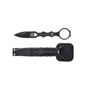 Cuchillo lanzamiento Benchmade Mini Socp Dagger 177BK con hoja de acero 440C (Inox) de 5.6 cm y empuñadura de Acero inoxidable 440C de 10.3 cm
