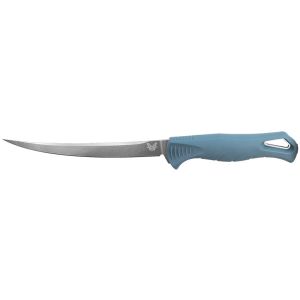 Cuchillo Benchmade Fishcrafter Depth Blue 18030 con hoja de acero MagnaCut de 15.2 cm y empuñadura de Santoprene de 7.7 cm
