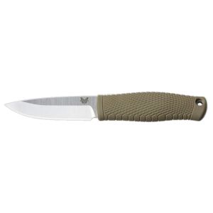 Cuchillo Benchmade Pukko 200 con hoja de acero CPM 3V de 9.5 cm y empuñadura de Santoprene (caucho termoplástico) de 11.4 cm
