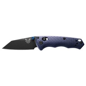 Navaja Benchmade Full Immunity - Bleu 290BK con hoja de acero CPM M4 de 6.3 cm y empuñadura de aluminio de 8.8 cm