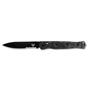 Navaja Benchmade Scop Tactical Folder 391SBK con hoja de acero D2 de 11.4 cm y empuñadura de Fibra de carbono de 14.3 cm