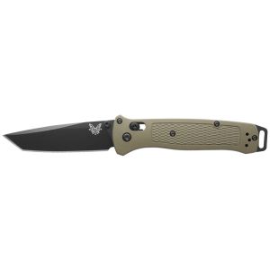 Navaja Benchmade Bailout Ranger Green 537BK-06 con hoja de acero Acero CPM S30V de 8.6 cm y empuñadura de Grivory (material compuesto) de 12.0 cm