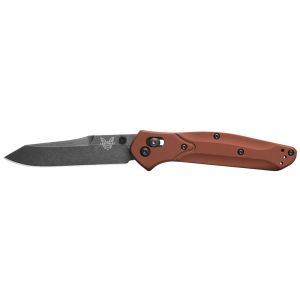Navaja Benchmade Mini Osborne 945BK-03 con hoja de acero Acero CPM MagnaCut de 7.4 cm y empuñadura de aluminio de 11.4 cm