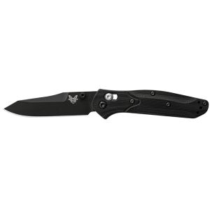 Navaja Benchmade Mini Osborne 945BK-1 con hoja de acero Acero CPM S30V de 7.4 cm y empuñadura de G-10 de 9.8 cm