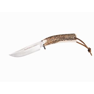 Muela Cuchillo de lujo BRACO-11A hoja de acero MoVa de 11 cm y empuñadura de asta de ciervo.