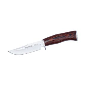 Muela Cuchillo de lujo BRACO-11R hoja de acero MoVa de 11 cm y empuñadura de madera de coral.