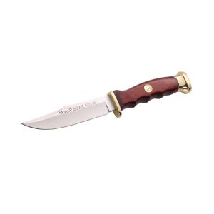 Muela Cuchillo de caza BWF-10 hoja de acero MoVa de 10 cm y empuñadura de madera de coral.