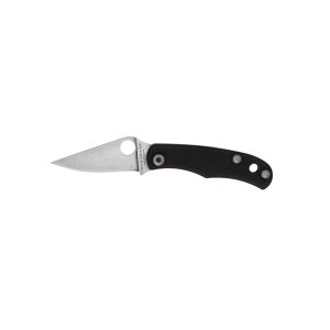Navaja Spyderco BUG negra G10 SLIPIT C133GBKP con hoja de acero Acero inoxidable 12C27 de 3.2 cm y empuñadura de G-10 de 4.3 cm