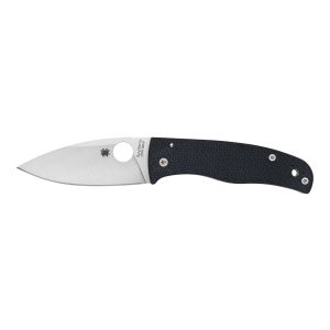 Navaja Spyderco BODACIOUS fibra de carbono S90V filo liso C263CFP90V con hoja de acero Acero inoxidable CPM-S90V de 9.2 cm y empuñadura de Fibra de Carbono de 11.8 cm
