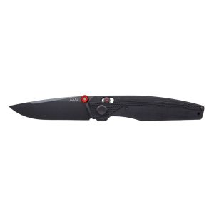 Navaja Acta Non Verba A200 BB DLC SANDVIK G10 BLACK / ALOCK A200-005 con hoja de acero Sanvik 14C28N de 8,8 cm y empuñadura de G-10 de 12,2 cm