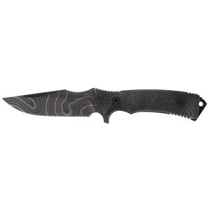 Cuchillo Acta Non Verba M311 SPELTER TOPO MICARTA BLACK KYDEX BLACK ANVM311-004 con hoja de acero Elmax de 12 cm y empuñadura de micarta de 15,5 cm