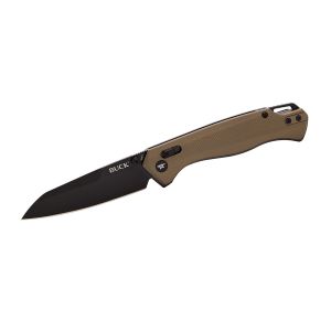 Navaja Buck FERROX BRONZE BLK BLADE 0698BRS-B con hoja de acero para herramientas D2 de 8.6 cm y empuñadura de Aluminio de 11.4 cm