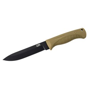 Cuchillo CJH Herbertz OLIVE GREEN 10000752 con hoja de acero inoxidable 7Cr17MoV de 13.5 cm y empuñadura de Nailon GFN de 11.5 cm