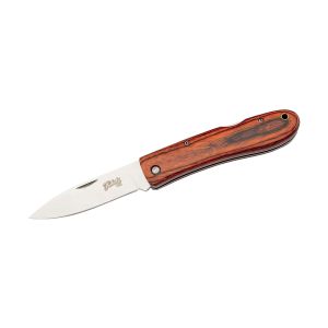 Navaja Herbertz SELEKTION 53007 con hoja de acero inoxidable AISI 440A de 9.3 cm y empuñadura de Madera Pakkawood de 11.4 cm