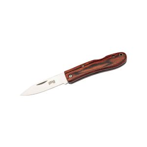Navaja Herbertz SELEKTION 53008 con hoja de acero AISI 440A de 7.3 cm y empuñadura de Madera Pakkawood de 8.8 cm