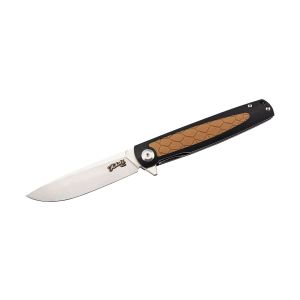 Navaja Herbertz SELEKTION 53037 con hoja de acero D2 de 9.1 cm y empuñadura de G-10 de 11.5 cm