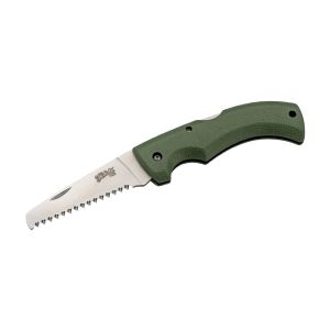 Navaja Herbertz SAW 55003 con hoja de acero inoxidable 3Cr13MoV de 9.1 cm y empuñadura de Plástico de 12.5 cm