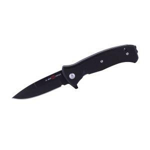Navaja Al Mar SERE 2020 NIGHT G-SERIES 3" con hoja de acero para herramientas D2 (acabado de titanio negro mate) de 7.6 cm y empuñadura de G-10 de 10.2 cm