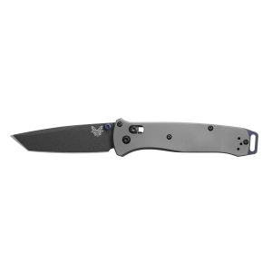 Navaja Benchmade BAILOUT 537BK-2302 TITANIUM TANTO PLANA EDICIÓN LIMITADA con hoja de acero Acero para herramientas CPM-M4 de 8.6 cm y empuñadura de Titanio 6AI-4V de 12 cm