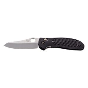 Navaja Benchmade GRIPTILIAN 550-S30V SHEEPSFOOT NEGRA SATINADA con hoja de acero Acero inoxidable CPM-S30V de 8.8 cm y empuñadura de Nailon de 11.7 cm