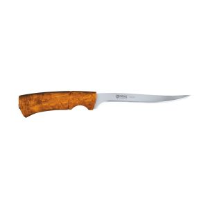 Cuchillo Helle STEINBIT 115 12C27 con hoja de acero Acero inoxidable Sandvik 12C27 de 15.3 cm y empuñadura de Abedul de 12 cm