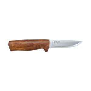 Cuchillo Helle FOSSEKALLEN 1049 12C27 con hoja de acero inoxidable Sandvik 12C27 y empuñadura de Abedul de 11 cm
