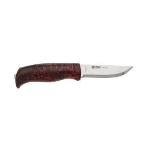 Cuchillo Helle ALLMENN 200008 12C27 con hoja de acero Acero inoxidable Sandvik 12C27 de 9 cm y empuñadura de Abedul de 11 cm