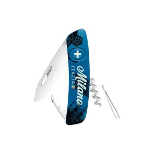 Navaja Multiusos Swiza D01 MILANO azul con hoja de acero 440 de 7,5 cm