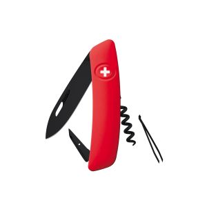 Navaja Multiusos Swiza D01 AB rojo con hoja de acero 440 de 7,5 cm