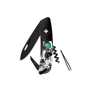 Navaja Multiusos Swiza D01 AB MOONWALK 50 negra con hoja de acero 440 de 7,5 cm