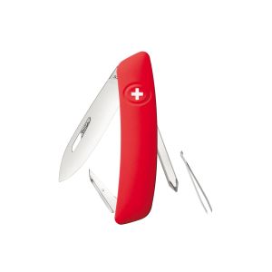 Navaja Multiusos Swiza D02 rojo con hoja de acero 440 de 7,5 cm